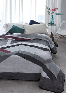 Cobertor Jolitex Kyor Plus Amalfi 180X220cm Cinza/Cd
