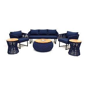 Conjunto de Sofá Kalanchoê em Corda Náutica