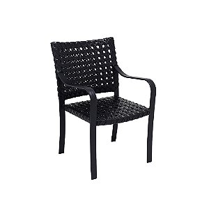 Poltrona Hera em Fibra Sintética e Alumínio