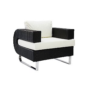 Poltrona Begônia em Fibra Sintética e Alumínio