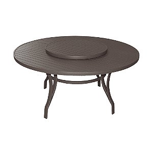 Mesa Ripada 1,40m em Alumínio com Giro Externo