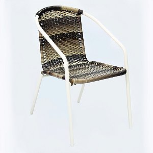 Cadeira de Varanda Dália em Fibra Sintética e Alumínio