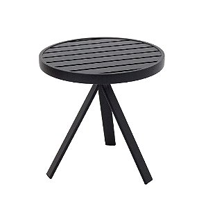 Mesa Lateral Lótus Com Tampo Ripado