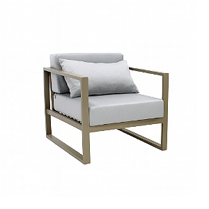 Poltrona Bogarim em Alumínio