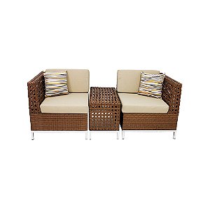 Conjunto de Poltrona Tulipa com Mesa lateral