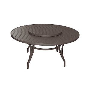 Mesa Ripada 1,60m com Giro Externo em Alumínio