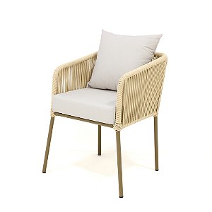 Poltrona Actis em Corda Náutica Com Almofada