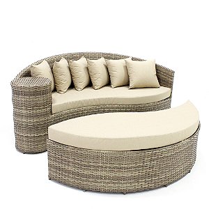 Chaise Florata em Fibra Sintética