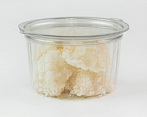 200 Unid Embalagem Pote Redondo 450ml com Tampa Articulada marca Packform® PF 771 Caixa Fechada