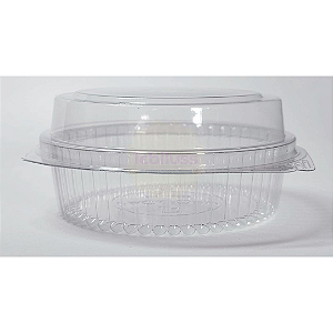 300 Unid Embalagem Pote Doce Redondo 150ml com Tampa Articulada Packform® PF 640 Caixa Fechada