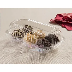 50 Unid Embalagem Retangular com Tampa Articulada Sanpack® S 10