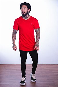 CAMISETA I AM VIP SUEDINE - VERMELHA CORUJA VERMELHA