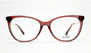 Óculos feminino oval, vermelho - Bulget