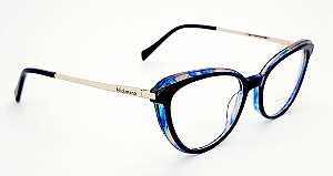 Óculos feminino redondo azul - Hickmann