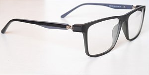 Óculos masculino quadrado preto