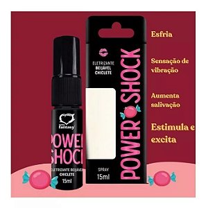 Power Shock Eletrizante Beijável 15ml Vibrador Líquido