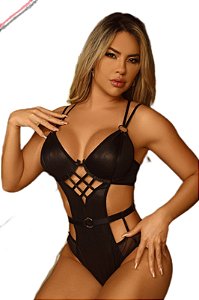 Body Feminino Sensual Cirre e Aro Samanta