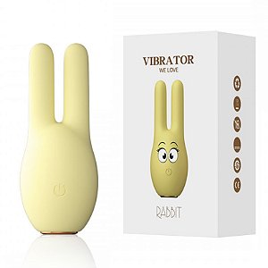 Mini Vibrador Em Formato De Coelho Com 10 Modos De Vibração