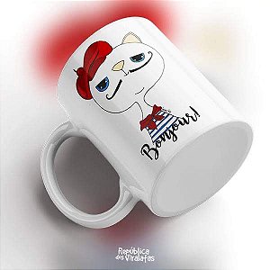Caneca Bonjour - SOB ENCOMENDA