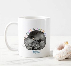 Caneca Adote Uma Mamãe Gata MD2 - SOB ENCOMENDA