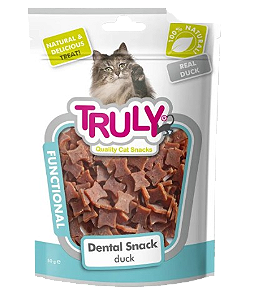 Petisco para gato Truly functional dental sabor pato 50g