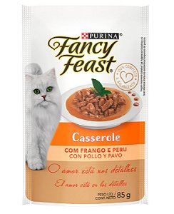 Alimento úmido Fancy Feast Casserole para Gatos Sabor Frango e Peru 85g