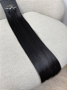 Invisible Brasileiro Liso Castanho Escuro 58cm 108g OFERTA