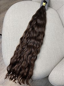 Cabelo Brasileiro do Sul Ondulado Loiro Natural 75cm 150g