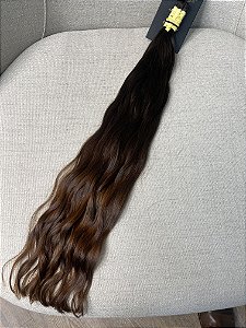 Cabelo Brasileiro do Sul Ondulado Castanho Claro 59cm 60g SUPER OFERTA