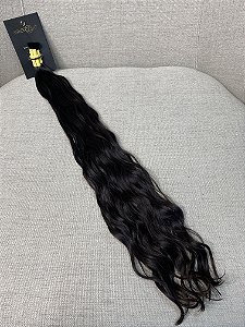Cabelo Brasileiro do Sul Ondulado Castanho Médio 60cm 84g
