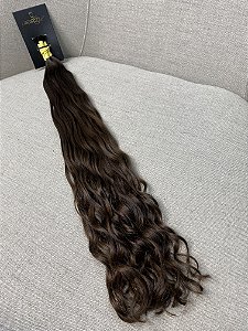 Cabelo Brasileiro do Sul Ondulado Loiro Médio 60cm 96g