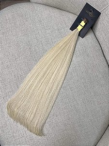 Cabelo Brasileiro Liso Esfumado Acinzentado 50cm 56g