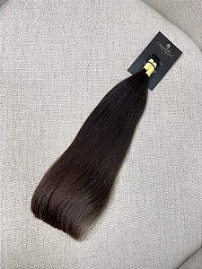 Cabelo Brasileiro do Sul Liso Castanho Claro 40cm