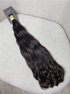 Cabelo Brasileiro Ondulado Castanho Claro 60cm