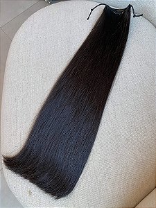 Rabo Brasileiro Liso Castanho Médio 60cm 106g
