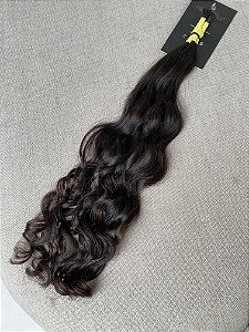 Cabelo Brasileiro do Sul Ondulado Castanho Escuro 51cm 52g