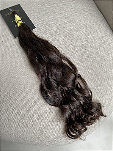 Cabelo Brasileiro do Sul Ondulado Castanho Claro 40cm 44g