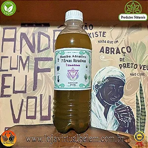 Banho Liquido Atrativo 7 Linhas da Umbanda 500 ml