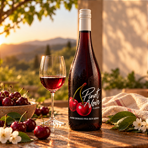 Vinho Jovem Demais pra Ser Sério Clarete de Pinot Noir por Alma Vinhos