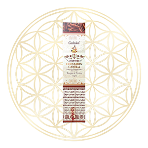 Incenso Goloka Vareta Linha Ayurvedic - Canela