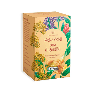 Chá Orgânico Funcional Iamaní Boa Digestão 15 sachês