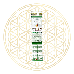 Incenso Goloka Vareta Linha Ayurvedic - Lemon Grass