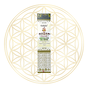 Incenso Goloka Vareta Linha Ayurvedic - Arruda com Sal Grosso