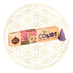 Incenso Sagrada Madre Cone Lavanda e Flores Violeta