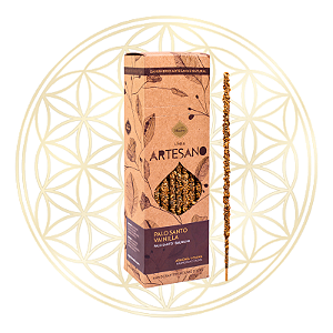 Incenso Sagrada Madre Linha Artesano Palo Santo e Baunilha 30 varetas