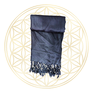 Pashmina | Echarpe | Cashmere Indiana Lisa 100% Viscose - Marinho