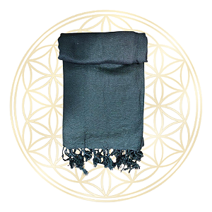 Pashmina | Echarpe | Cashmere Indiana Lisa 100% Viscose - Preto