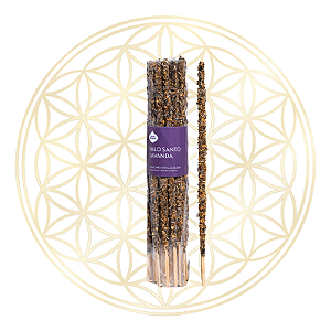 Incenso Sagrada Madre Linha Artesano Palo Santo e Lavanda 20 varetas