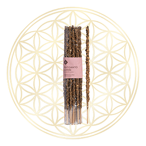 Incenso Sagrada Madre Linha Artesano Palo Santo e Jasmim 20 varetas