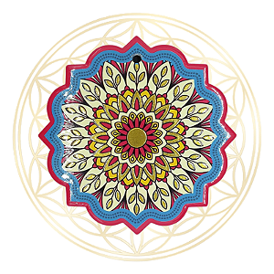 Enfeite de Porcelana Mandala - Modelo 4